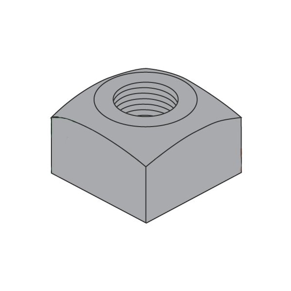 Newport Fasteners 3/410 Heavy Square Nuts/Steel/Plain , 100PK 669517